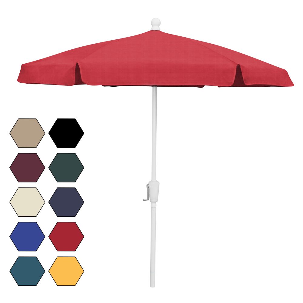 Fiberbuilt Umbrellas & Cushions 7GCRW-Red 7.5